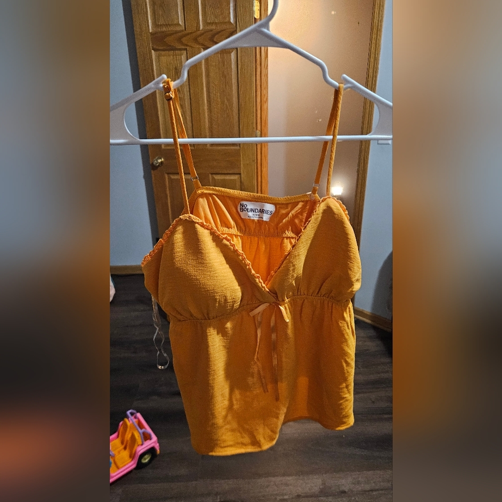 No Boundaries Mustard Camisole Top